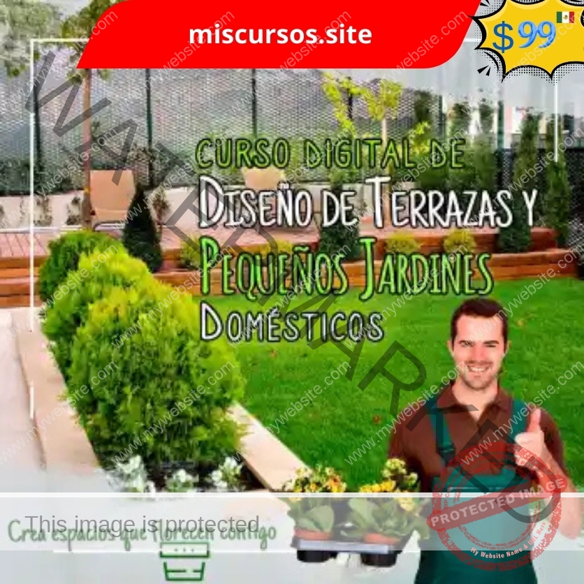 Curso Digital de Diseño de Terrazas y Pequeños Jardines Domésticos