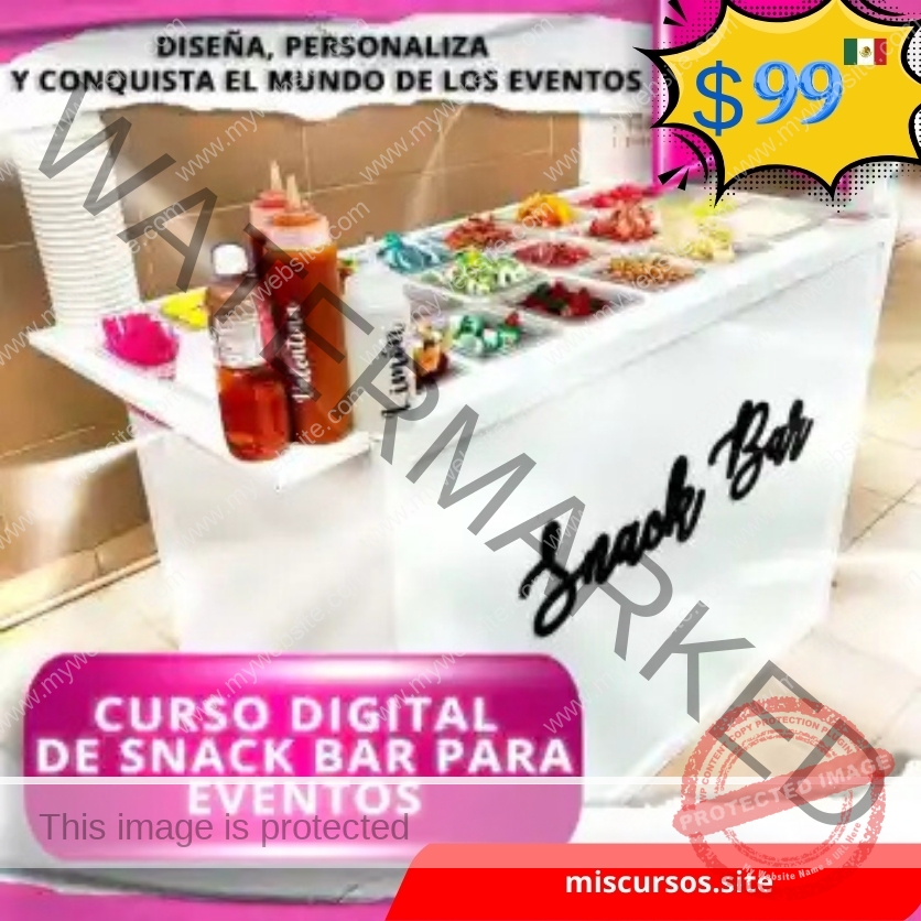 Curso Digital de Snack Bar para Eventos