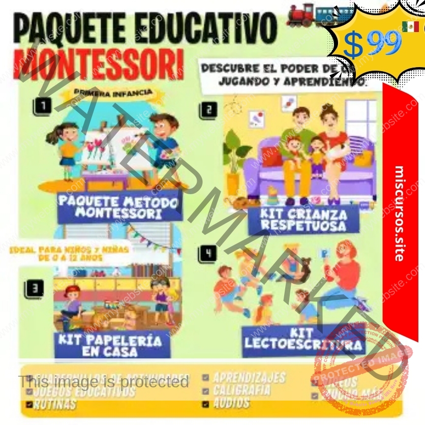 Paquete Educativo Montessori