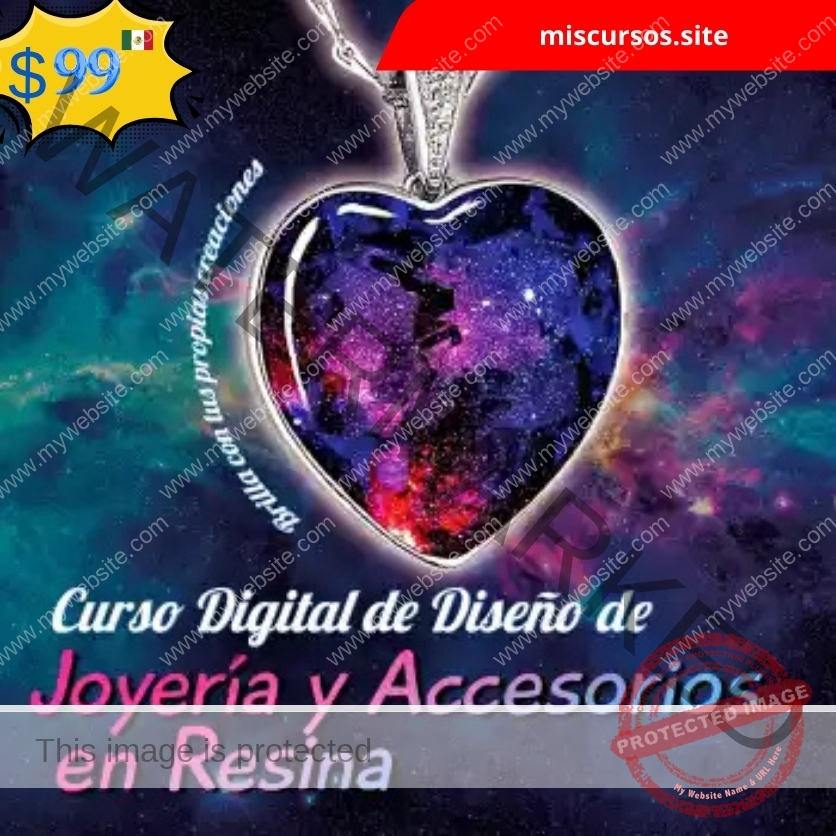 Curso Digital de Diseño de Joyería y Accesorios en Resina